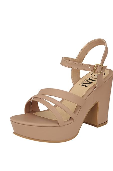 Sandalia elegante tacon ancho
