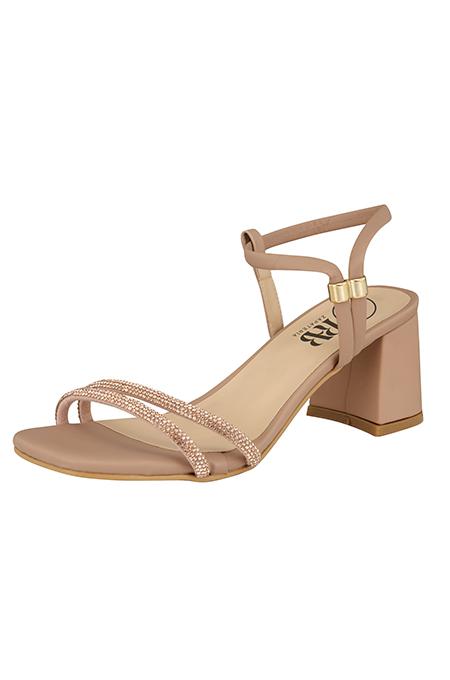 Sandalia elegante tacon ancho